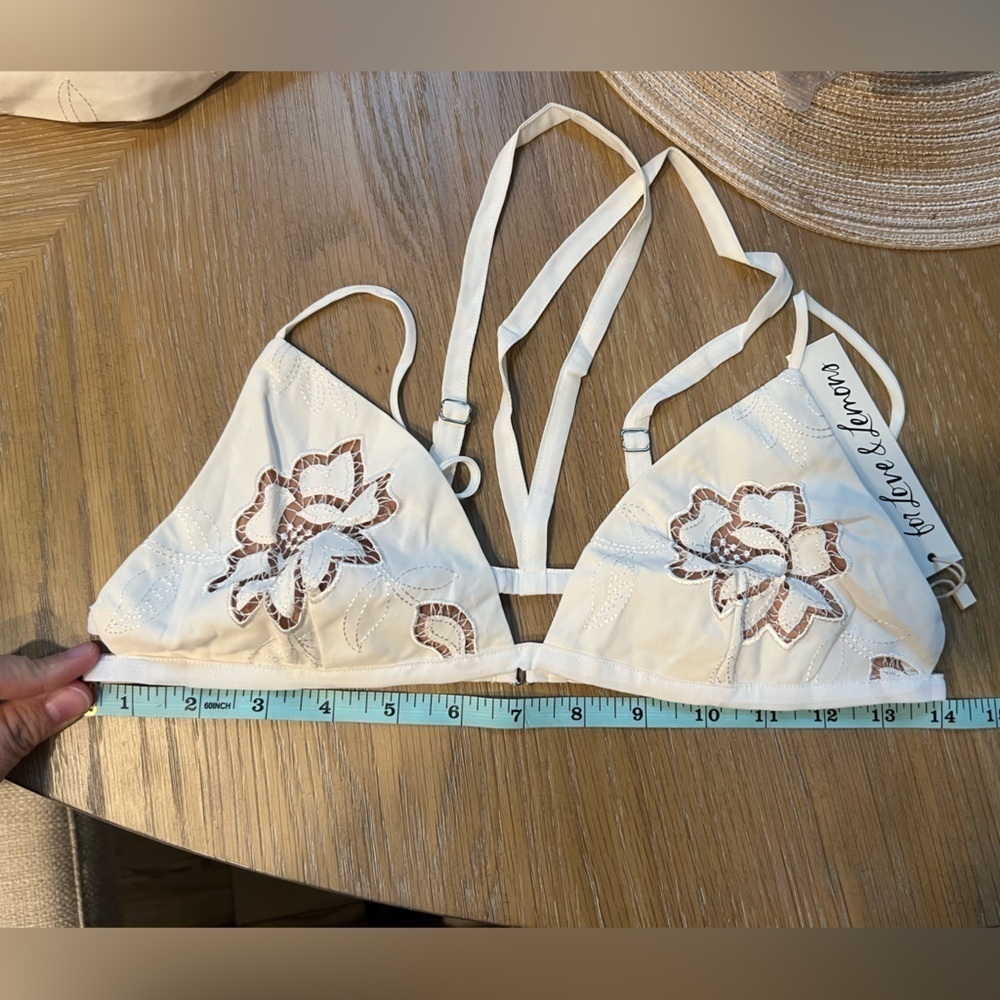 NWT For Love & Lemons - Jayne Bralette top & midi skirt set - size small - Picture 11 of 12